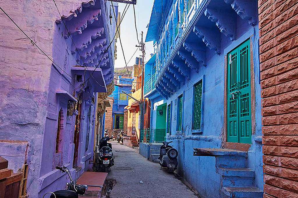 Джодхпур (Jodhpur) брахманы,брамины красили свои дома в голубой цвет